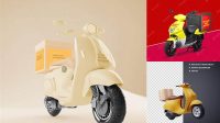 9281+ Delivery Bike Mockup Psd Free Stylish Free PSD