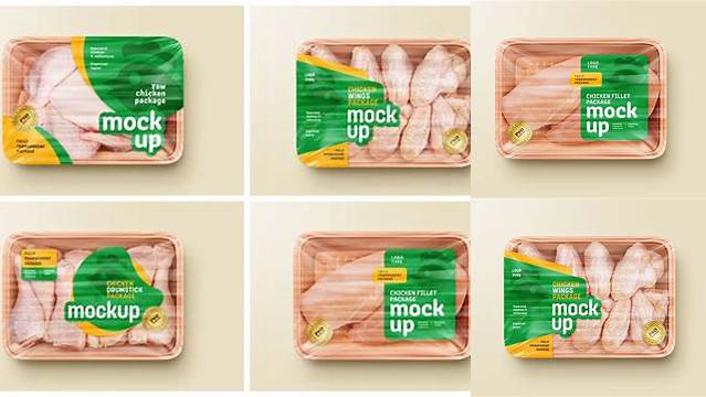 9286+ Chicken Packaging Mockup Free PSD