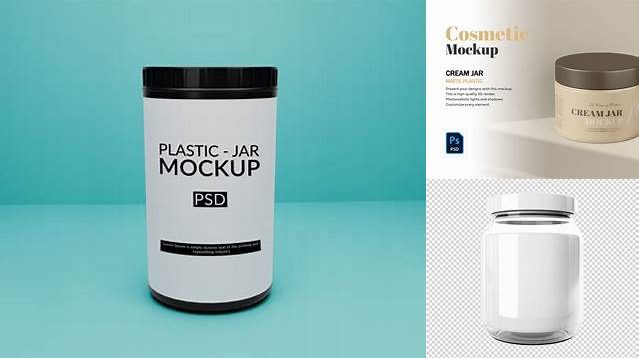 929+ Plastic Jar PSD Mockup Elegant and Stylish Mockup