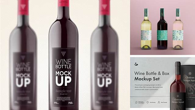 9290+ Wine Bottle Mockup Graphicburger Mockup PSD Free Download