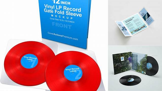 9291+ Vinyl Gatefold Mockup Free Premium Design Freebie