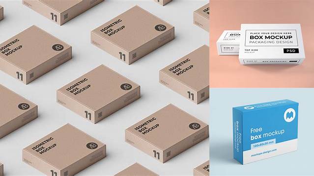 9294+ Packaging Box Mockup Free PSD