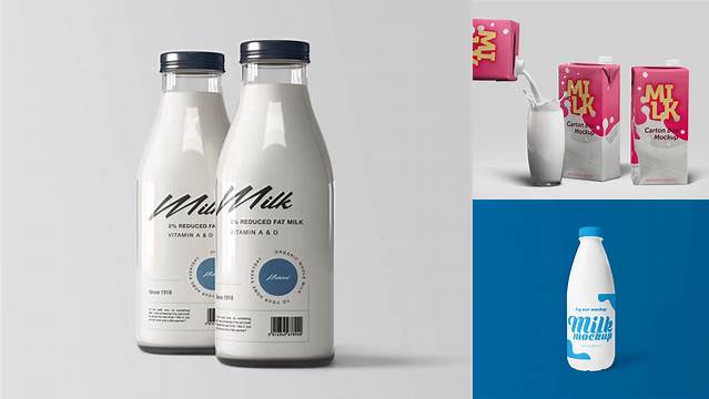 9296+ Milk Can Mockup PSD Free Download