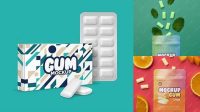 9297+ Chewing Gum Mockup Smart PNG Image