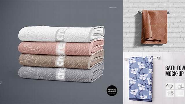 9299+ Towel Mockup Free Best for Showcase