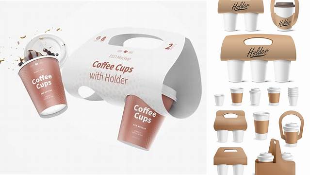 930+ Coffee Cup With Holder Extra Large Advanced Free Graphic Template