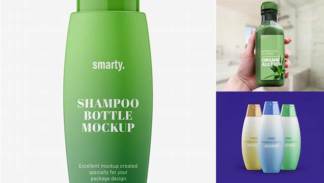 930+ Green Shampoo Bottle PSD Mockup Custom Mockup PSD for Free