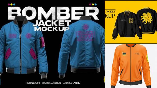 930+ Mockup Bomber High Resolution