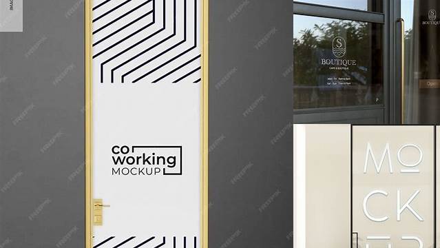 9301+ Glass Door Mockup Psd Free Download Free Downloadable PSD