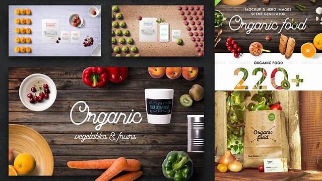 9301+ Organic Food Mockup & Hero Images Scene Generator Free Mockup Templates