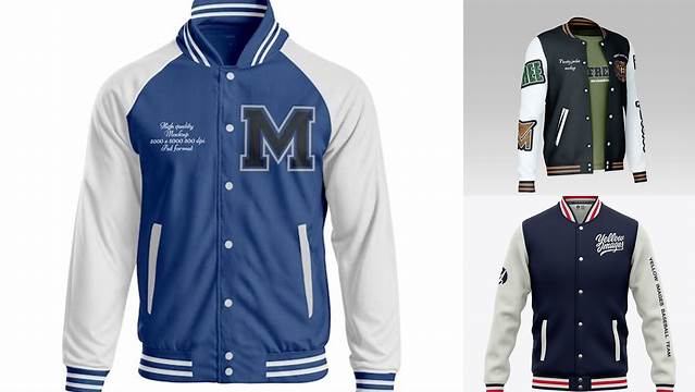 9302+ Baseball Jacket Mockup Download PSD Now