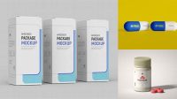 9302+ Pharma Mockup Smart Object PSD Template