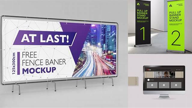 9302+ Web Banner Mockup Exclusive Free Photoshop Mockup