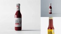 9305+ Glass Salsa Bottle PSD Mockup Download Premium PSD Resource