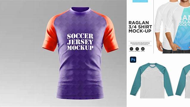 9307+ Raglan Shirt Mockup Free Download PSD Now