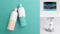 9315+ Small Glossy Cosmetic Bottle PSD Mockup Versatile Mockup for Designers