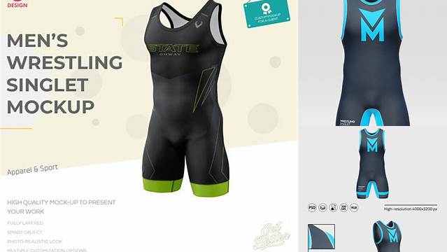 9317+ Wrestling Singlet Mockup Free PSD for Creatives