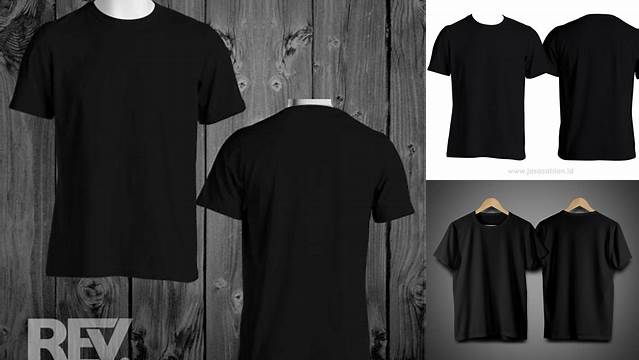 9319+ Download Mockup Kaos Hitam Polos Depan Belakang Psd Easy Editable