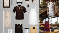 9323+ Cafe Uniform Mockup Free Free Graphic Design Resource