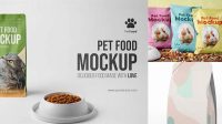 9326+ Cat Food Mockup Professional PSD Mockup