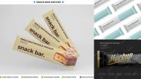 9326+ Glossy Snack Bar PSD Mockup Fully Layered Photoshop Freebie