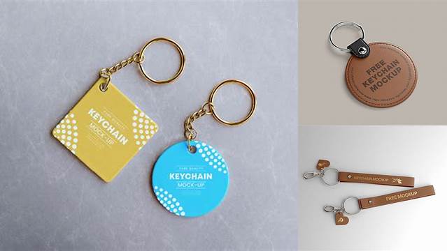 9328+ Keychain Mockup Free Free PSD Mockup Resource