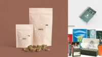 9329+ Cannabis Packaging Mockup Include TIFF