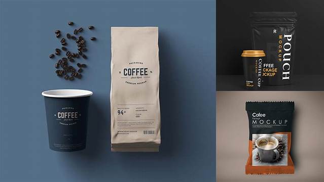 9329+ Coffee Packaging Mockup Free For Free Download