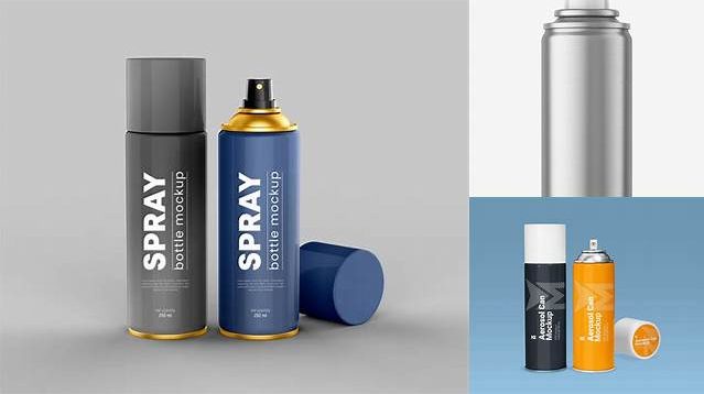 9333+ Closed Metallic Spray Can PSD Mockup Layered PSD for Easy Editing