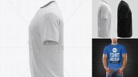 9333+ Men's T-Shirt HQ PSD Mockup Side View Modern Free PSD Template