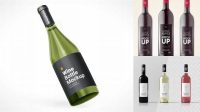 9340+ 375ml Ceramic Wine Bottle PSD Mockup Free Premium Photoshop Template Download