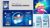 9340+ Detergent Powder Packaging Design Psd Smart Object Free Photoshop File