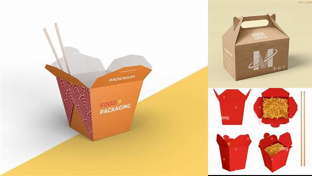 9345+ Wok Box Mockup Free Stylish Free PSD