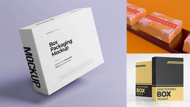 9348+ 3d Box Mockup Hight Resolution