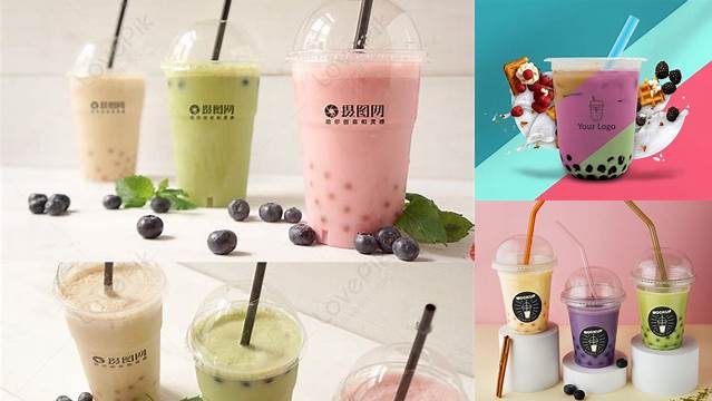 9352+ Bubble Tea Mockup Free For Free Download