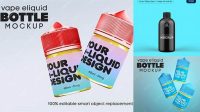 9355+ Glossy Bottle With Liquid PSD Mockup Exclusive and Stylish Design PSD