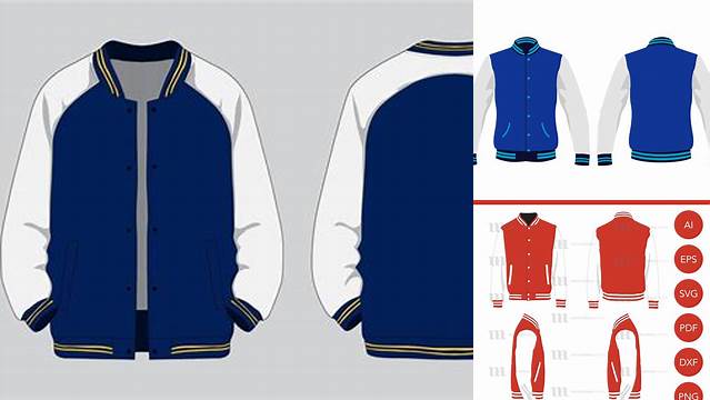 9358+ Mock Up Jaket Varsity Hight Resolution