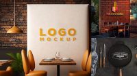 9358+ Restaurant Logo Mockup PSD Free Download