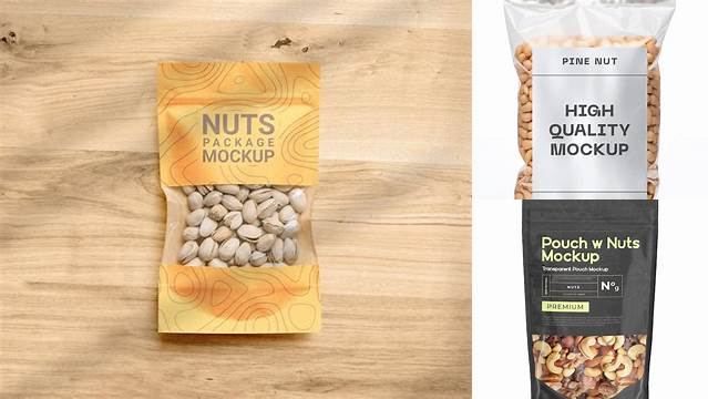 936+ Nuts Bag Mockup Modern Free PSD Template