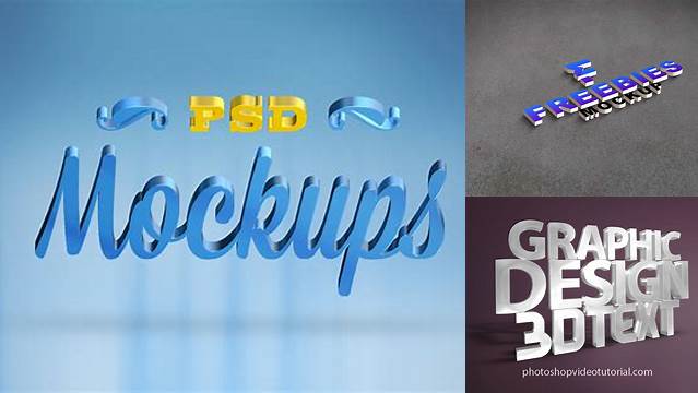 9360+ 3d Text Mockup Free Download Premium Quality Freebie