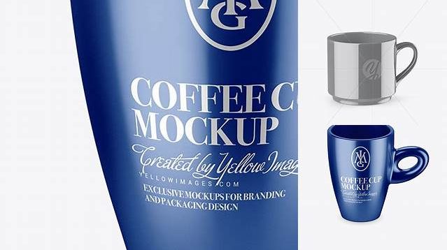 9364+ Metallic Cup PSD Mockup High Angle Smart Object-Based PSD Template Free