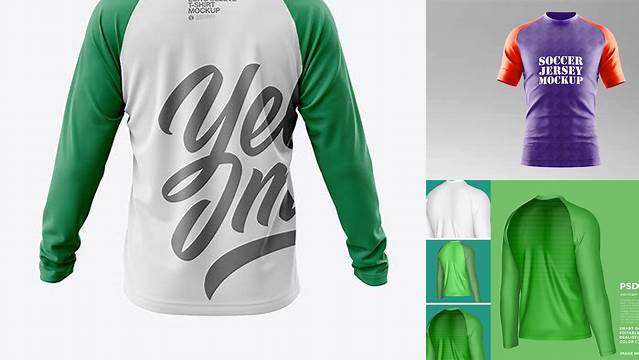 9365+ Raglan Long Sleeve Mockup Free Mockup PSD