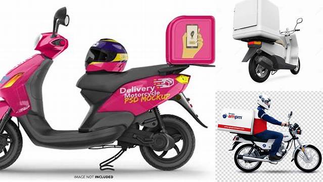 9366+ Delivery Motorcycle Mockup Psd Free Best for Showcase