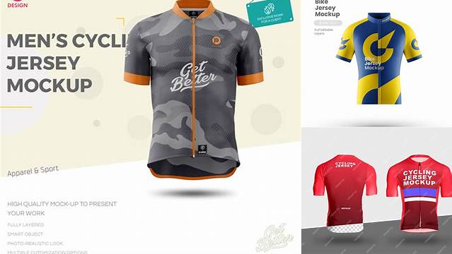 9368+ Mockup Cycling Jersey Free PSD