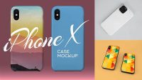 9369+ iPhone X Matte Case PSD Mockup Exclusive Free Photoshop Mockup