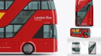 9372+ London Bus Mockup Smart PNG Image