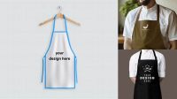 9374+ Barista Apron Mockup PSD Download