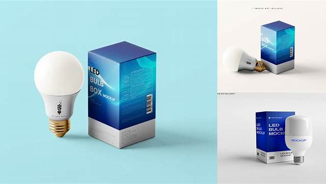 9374+ Bulb Box Mockup High-End PSD Download