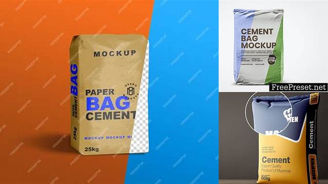 9379+ Cement Bag Mockup Free Download PSD Free Download