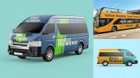 9382+ Minibus Mockup Free Free Design Resource